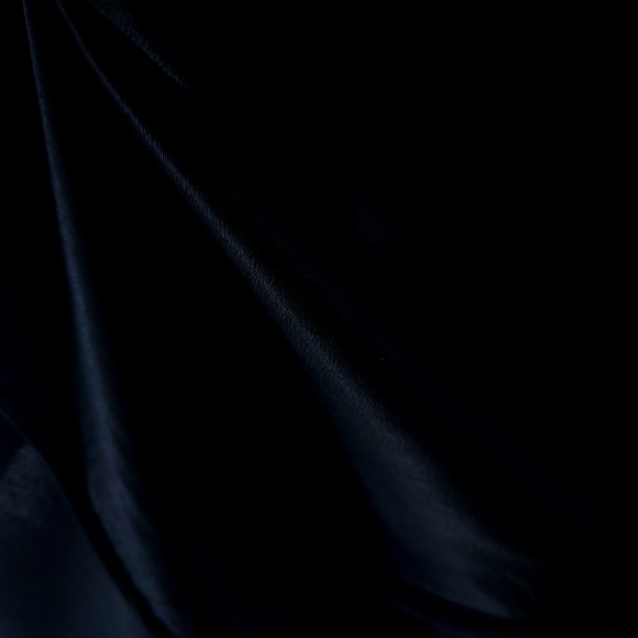 aNYcase Black Batwing Heavy Satin Blouse - Picture 7 of 7